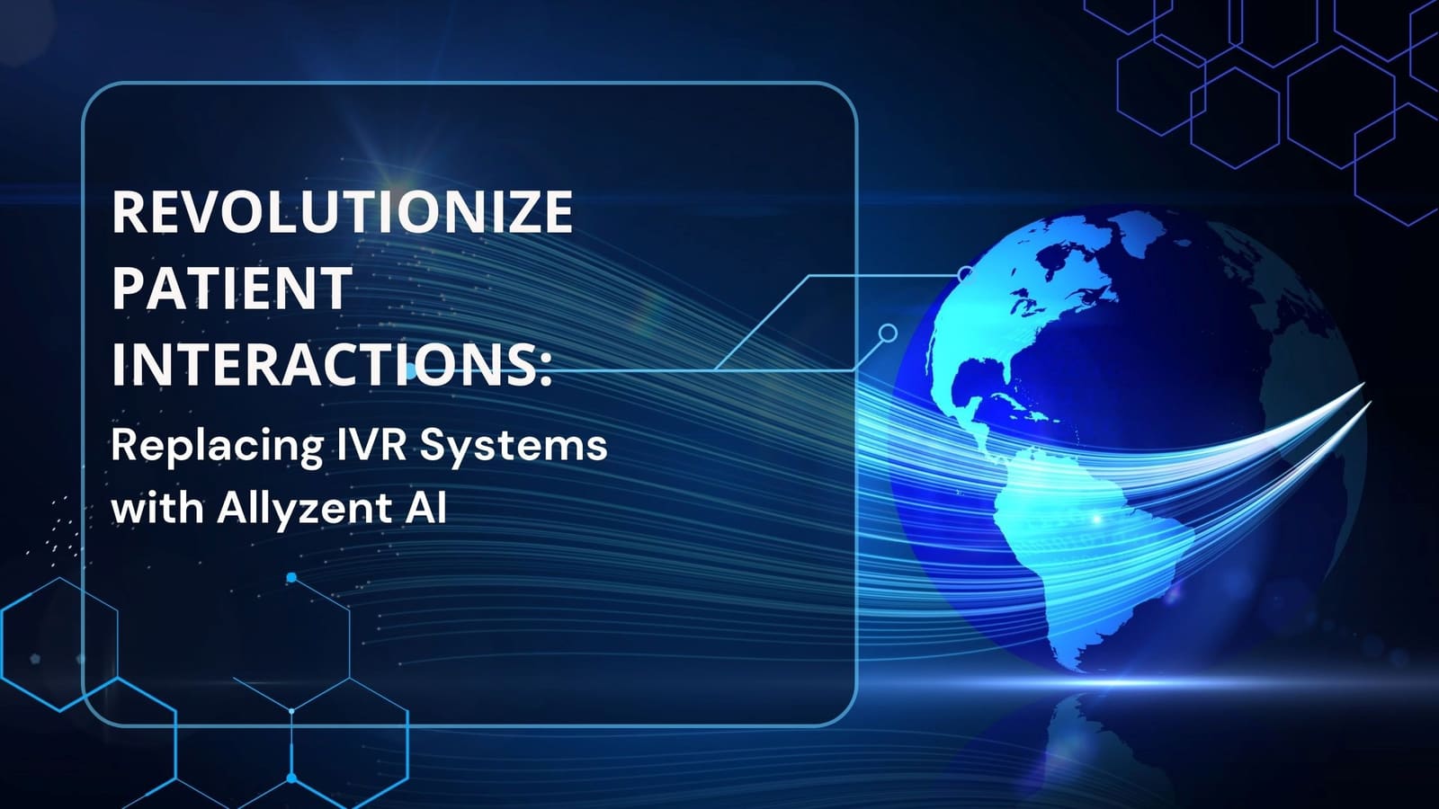 Replacing IVR systems with Allyzent AI